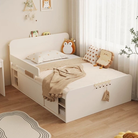 Giường Ngủ Ngăn Kéo Kèm Vách Ngăn Đa Năng Cho Bé 1m2x2m Yapi-566