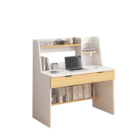Combo Bàn Học Kèm Kệ Giá Sách Và Tủ Đồ Đa Năng 120x55x125cm Yapi-441