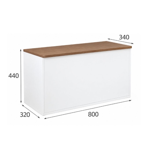 Ghế Đôn Ngồi Mang Giày Tích Hợp Kệ Giày Tủ Lưu Trữ 160x32x44cm Yapi-345