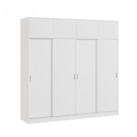 Tủ Quần Áo Gỗ MDF Cửa Lùa 4 Cánh Có Ngăn Phụ Hiện Đại 220x60x220cm Yapi-247