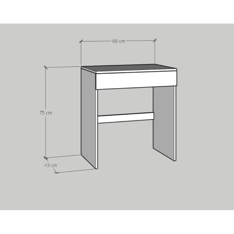 Bàn Trang Điểm Tối Giản Gỗ MDF Chống Ẩm Có Ngăn Kéo 70cmx45cmx75cm Yapi-803