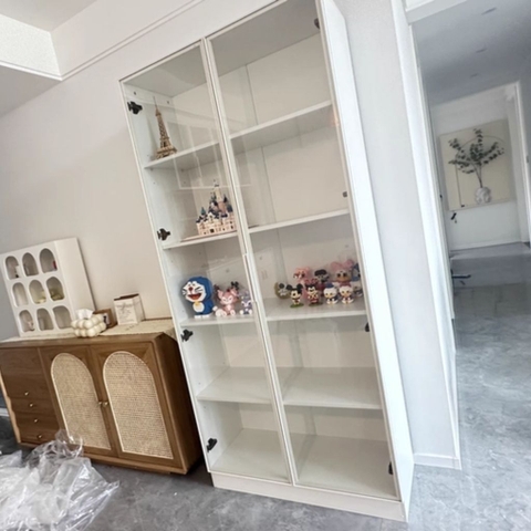 Tủ Trưng Bày Mô Hình Cánh Kính Cao Cấp-Nội Thất Phòng Khách 200x40x200cm Yapi-TK009