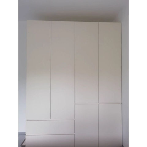 Tủ Quần Áo Gỗ Nguyên Khối Đơn Giản Nội Thất Phòng Ngủ kích thước 240x60x260cm Yapi-237