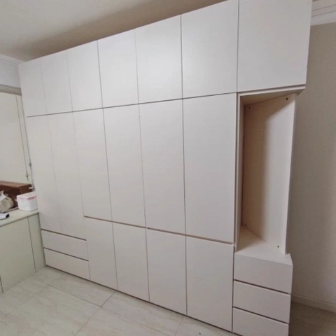 Tủ Quần Áo Gỗ Nguyên Khối Đơn Giản Nội Thất Phòng Ngủ kích thước 240x60x260cm Yapi-237