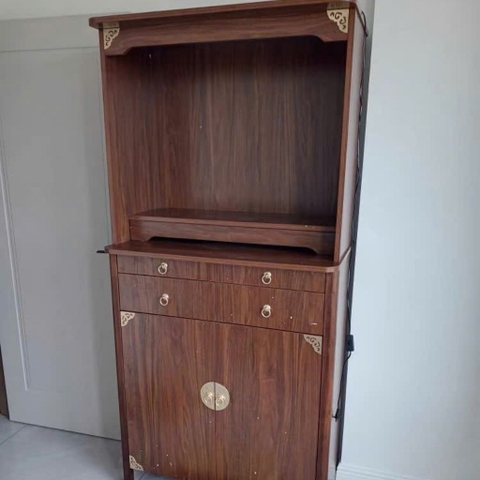 Tủ Thờ Gỗ MDF Phủ Melamine Hiện Đại Có Hộc Thờ Trên Và Ngăn Kéo 68,6x48x188,5cm Yapi-1206
