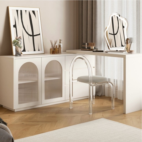 Bàn Trang Điểm Thông Minh Kèm Tủ Lưu Trữ Và Ngăn Kéo 120x40x74cm Yapi-804