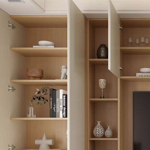 Kệ Tivi Âm Tường Kết Hợp Tủ Trang Trí Và Lưu Trữ Đa Năng 360x42x220 Yapi-916