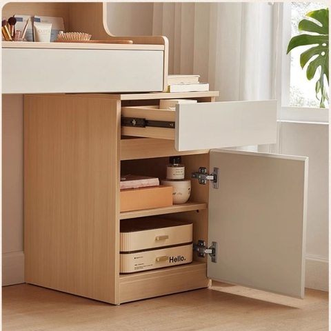 Bàn Trang Điểm Kèm Gương Nhiều Ngăn Lưu Trữ Tiện Lợi 104x44x130cm Yapi-806