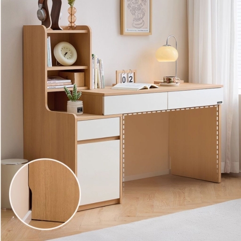 Bàn Làm Việc Kết Hợp Trang Điểm, Nhiều Ngăn Tiện Dụng 1557x570x1204mm Yapi-807