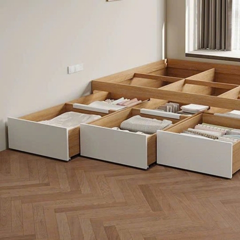 Giường Ngủ Tối Giản Có Ngăn Kéo Lưu Trữ Tiện Dụng 180x200cm Yapi-540