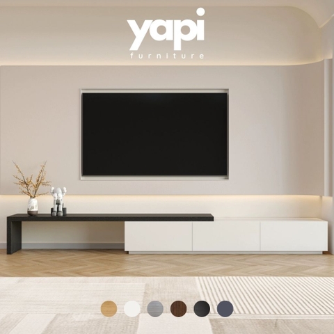 Kệ Tivi Phong Cách Tối Giản, Thiết Kế Chữ L Sang Trọng 200x40x34cm Yapi-917