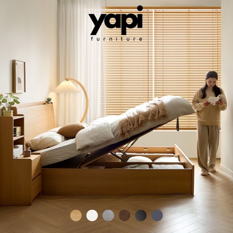 Giường Ngủ Thông Minh Nâng Hạ Có Tủ Lưu Trữ Lớn 180x200cm Yapi-541