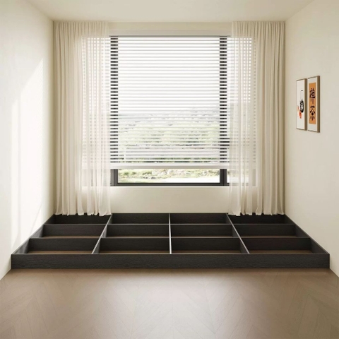 Giường Bệt Tatami, Bục Gỗ Hiện Đại Có LED Kiểu Nhật, Giường Cho Homestay 240x180x10cm Yapi-544