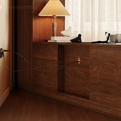 Kệ TV Kèm Tủ Phụ, Cánh Kính Sọc Thiết Kế Sang Trọng 240x30x45cm Yapi-920