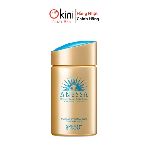 Kem Chống Nắng Dạng Sữa Anessa Dưỡng Da Kiềm Dầu Bảo Vệ Hoàn Hảo 60ml (Mẫu Mới 2022) Perfect UV Sunscreen Skincare Milk N SPF50+ PA++++ (New 2022)