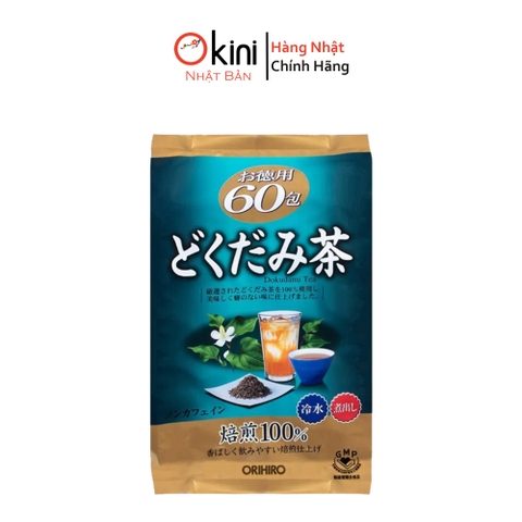 Trà Diếp Cá Hỗ Trợ Thanh Nhiệt Giải Độc Đến Từ Nhật Bản Dokudami Orihiro- 60 Gói  (Nội Địa Nhật)