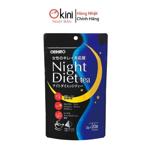 Trà Hỗ Trợ Giảm Cân, Đẹp Da Ban Đêm Nhật Bản Orihiro Night Diet (Nội Địa Nhật)
