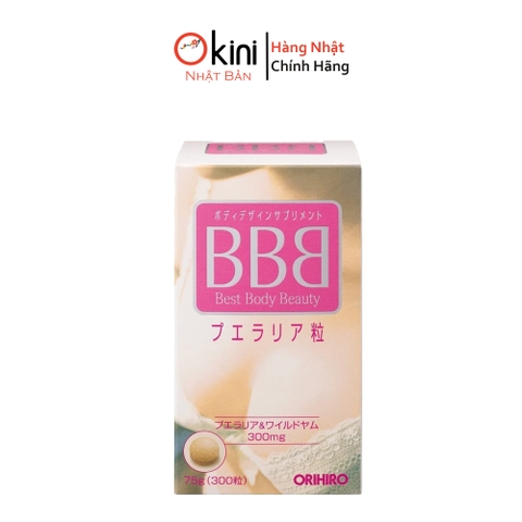 Viên Uống Hỗ Trợ Tăng Kích Thước Vòng Một Đến Từ Nhật Bản Bbb Orihiro - 300 Viên (Nội Địa Nhật)