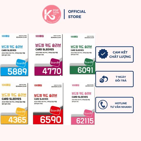 Sleeve BoardM bọc thẻ ảnh thần tượng Kpop bọc đựng photocard ảnh thẻ Kpop