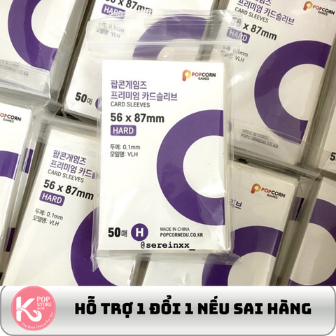 Sleeve Popcorn loại dày bảo vệ thẻ 50 cái