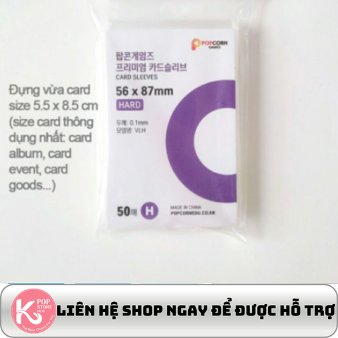 Sleeve Popcorn loại dày bảo vệ thẻ 50 cái