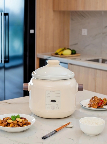 NẤU ĂN NHÀN TÊNH - DINH DƯỠNG TRỌN VẸN CÙNG NỒI NẤU CHẬM LÕI SỨ KAIYO KSC-066