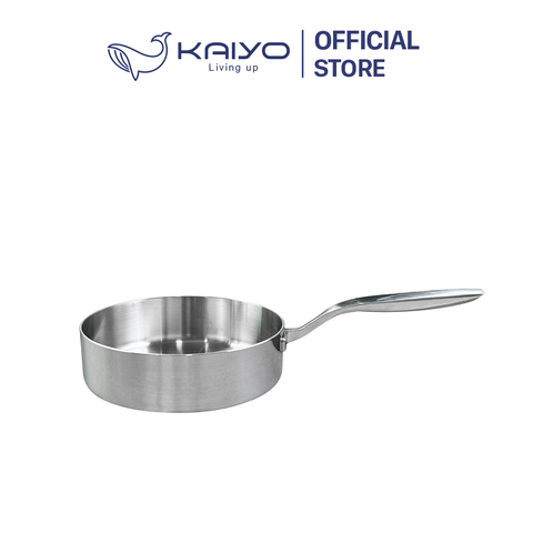 Chảo inox 316 liền khối 5-Ply Premium Kaiyo - thành cao (20cm)