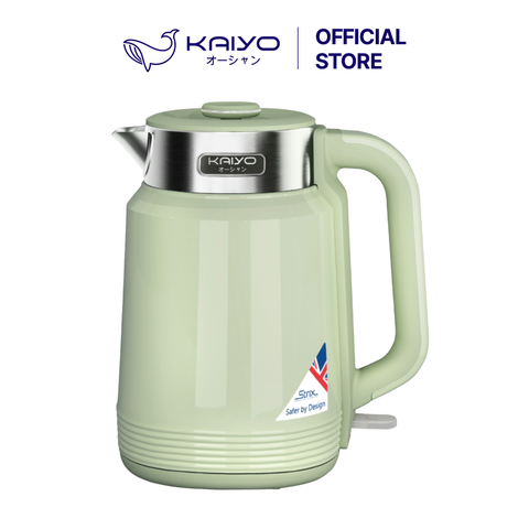 Ấm siêu tốc 2 lớp Cool touch Kaiyo 2L (Xanh Mint)