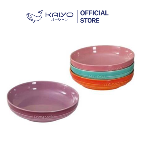 Bộ 4 đĩa sứ sâu lòng dáng tròn Rainbow Kaiyo, size 20cm