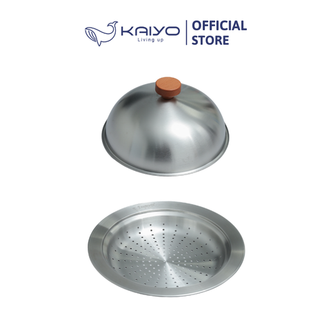 Xửng hấp inox 304 vung vòm Kaiyo 31cm [mã KSC-6995]