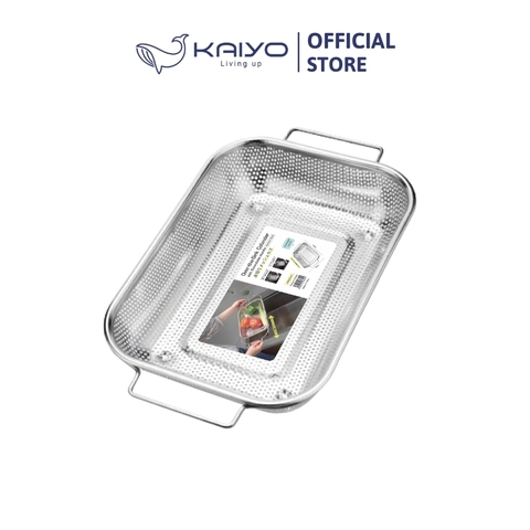 Rổ Inox gác bồn rửa điều chỉnh độ dài, 25x33cm