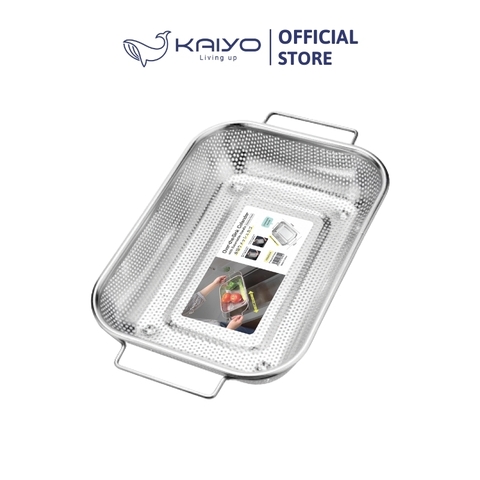 Rổ Inox gác bồn rửa điều chỉnh độ dài, 28x38cm