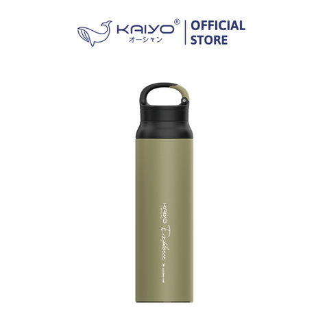 Bình giữ nhiệt inox 304 có lưới lọc trà Kaiyo, dung tích 800ml, màu xanh Olive [mã KVB-6810]