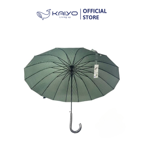 Ô tự động cán dài 16 nan Kaiyo, kẻ xanh rêu [mã KCU-9101]