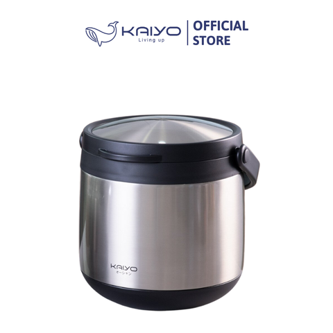 Nồi ủ chân không Kaiyo màu Inox, dung tích 4,5 lít