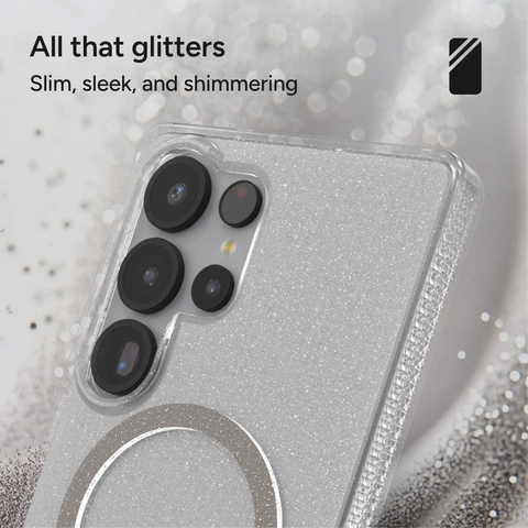 Ốp lưng ZAGG MILAN SNAP - GLITTER STARLIGHT với thiết kế lấp lánh