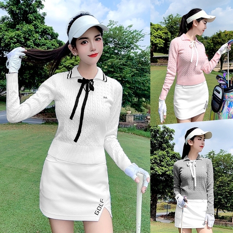 Áo dài tay golf nữ (áo len) PGM YF767 PreOrder