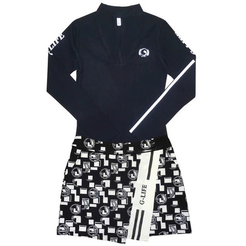 Set áo váy nữ chơi Golf chính hãng DK GL190438-KN190442