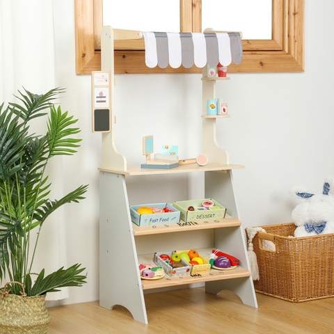 Đồ chơi Quầy bán hàng, Quầy siêu thị bằng gỗ cao 95.5cm - 𝗕𝗜𝗞𝗢 𝗦𝗛𝗢𝗣