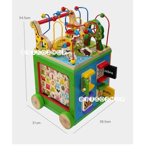 Đồ chơi đa năng ZanyZoo có bánh đẩy tập đi bằng gỗ cho bé 𝐁𝐈𝐊𝐎 𝐒𝐇𝐎𝐏