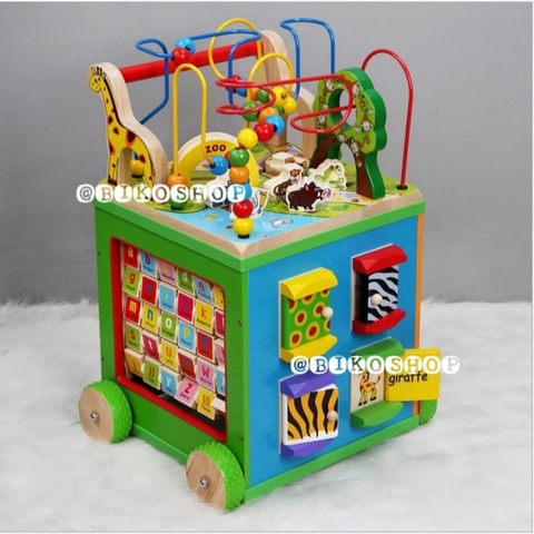 Đồ chơi đa năng ZanyZoo có bánh đẩy tập đi bằng gỗ cho bé 𝐁𝐈𝐊𝐎 𝐒𝐇𝐎𝐏