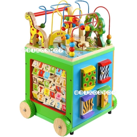 Đồ chơi đa năng ZanyZoo có bánh đẩy tập đi bằng gỗ cho bé 𝐁𝐈𝐊𝐎 𝐒𝐇𝐎𝐏