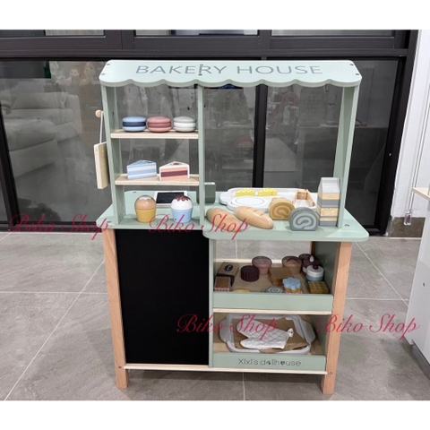 Đồ chơi Quầy bán hàng, quầy bánh xanh xixi bằng gỗ cho bé 𝐁𝐈𝐊𝐎 𝐒𝐇𝐎𝐏