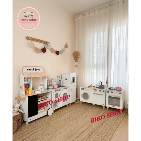 Đồ chơi bếp, tủ lạnh, máy giặt bằng gỗ Kabei 85cm 𝐁𝐈𝐊𝐎𝐒𝐇𝐎𝐏