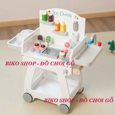 Đồ chơi xe đẩy kem 72cm bằng gỗ cao cấp cho bé-𝐁𝐈𝐊𝐎 𝐒𝐇𝐎𝐏