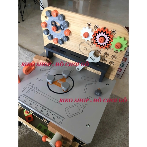 Bộ dụng cụ kỹ thuật 53.7cm bằng gỗ cho bé