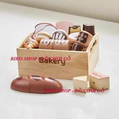 Đồ chơi thực phẩm rau củ quả đồ dùng nhà bếp Kienvy bằng gỗ có khay - 𝐁𝐈𝐊𝐎 𝐒𝐇𝐎𝐏