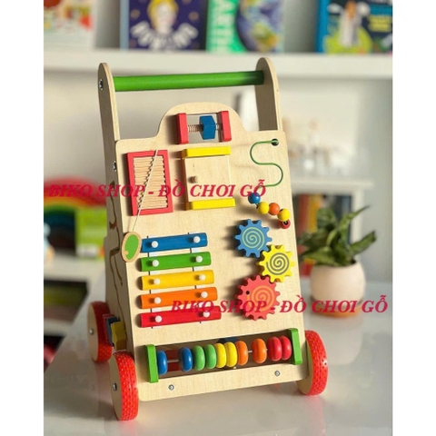 Đồ chơi xe đẩy tập đi đa năng bằng gỗ cho bé - 𝐁𝐈𝐊𝐎 𝐒𝐇𝐎𝐏