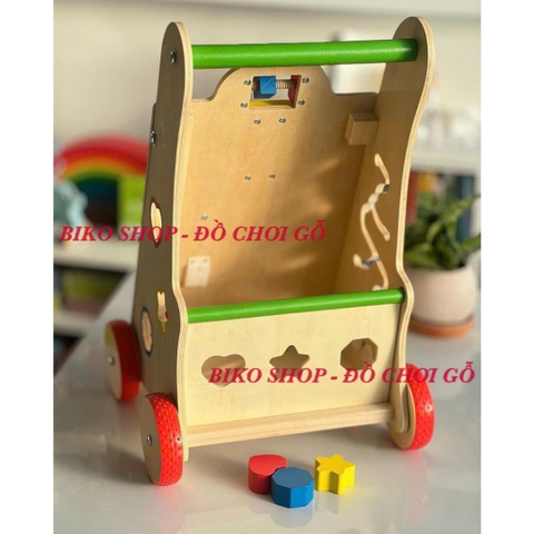 Đồ chơi xe đẩy tập đi đa năng bằng gỗ cho bé - 𝐁𝐈𝐊𝐎 𝐒𝐇𝐎𝐏