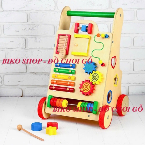 Đồ chơi xe đẩy tập đi đa năng bằng gỗ cho bé - 𝐁𝐈𝐊𝐎 𝐒𝐇𝐎𝐏